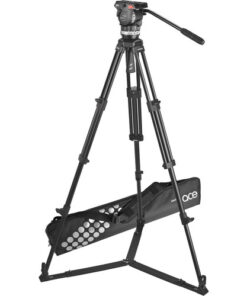 חצובת אלומיניום מקצועית עם ספרדר תחתון -  Sachtler Ace M  Fluid Head & Ground Spreader System