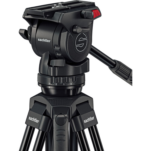 חצובת אלומיניום מקצועית עם ספרדר תחתון - Sachtler Ace M Fluid Head & Ground Spreader System – תמונה 3