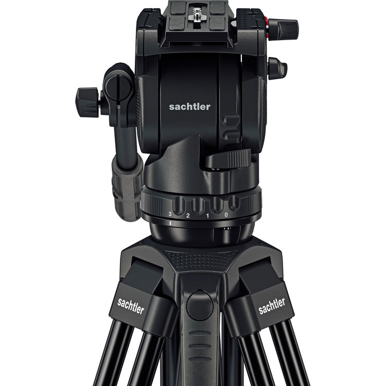 חצובת אלומיניום מקצועית עם ספרדר תחתון - Sachtler Ace M Fluid Head & Ground Spreader System – תמונה 7