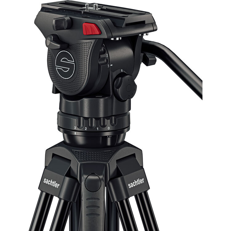 חצובת אלומיניום מקצועית עם ספרדר תחתון - Sachtler Ace M Fluid Head & Ground Spreader System – תמונה 8
