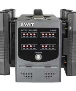 מטען Gold Mount מרובע עם פונקציית פריקה - SWIT D-3004A Gold Mount Charger for Gold Mount Batteries (4-Channel)