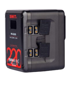 Alternative view of סוללת V-Mount מרובעת 220Wh עם 4 יציאות  SWIT PB-S220S | D-Tap