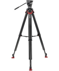 Alternative view of מערכת חצובת קרבון flowtech עם ראש Ace XL ספרדר אמצעי - Sachtler Ace XL flowtech75 MS System