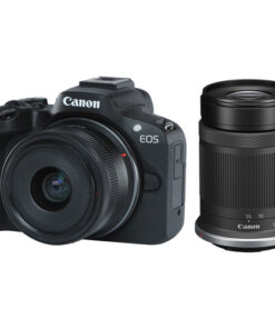 מצלמה של קנון עם 2 עדשות  - Canon EOS R50 Mirrorless Camera with 18-45mm and 55-210mm Lenses