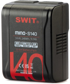 סוללת V-Mount קומפקטית בקיבולת 140Wh לצילום וידאו - SWIT 140Wh Pocket Battery with D-Tap and USB Outputs (V-Mount)