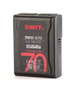 סוללת Pocket V-Mount דקה וקלה 70Wh עם חיבורי USB מובנים - MINO-S70 70Wh Pocket V-mount Battery Pack