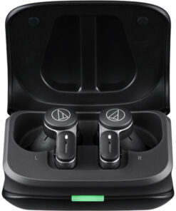 אוזניות אלחוטיות - Audio-Technica Consumer ATH-TWX7 Noise-Canceling True Wireless Earbuds (Black)