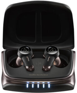 אוזניות אלחוטיות - Audio-Technica Consumer ATH-TWX9 Noise-Canceling True Wireless In-Ear Headphones (Black)