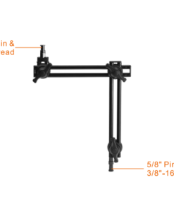Alternative view of AM011 זרוע דו מפרקית - E-Image 2 sections double articulated arm