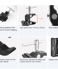Alternative view of קלאמפ אחיזה - EI-A05V E-Image Clamp With V Mount
