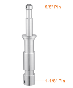 Alternative view of ספיגוט אוניברסלי להרכבת תאורה - E-Image 1-1/8" and 5/8" junior to baby pin 190mm EI-A61