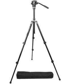חצובה למצלמה  - E-IMAGE TA604-PLUS Telescopic Aluminum Tripod System