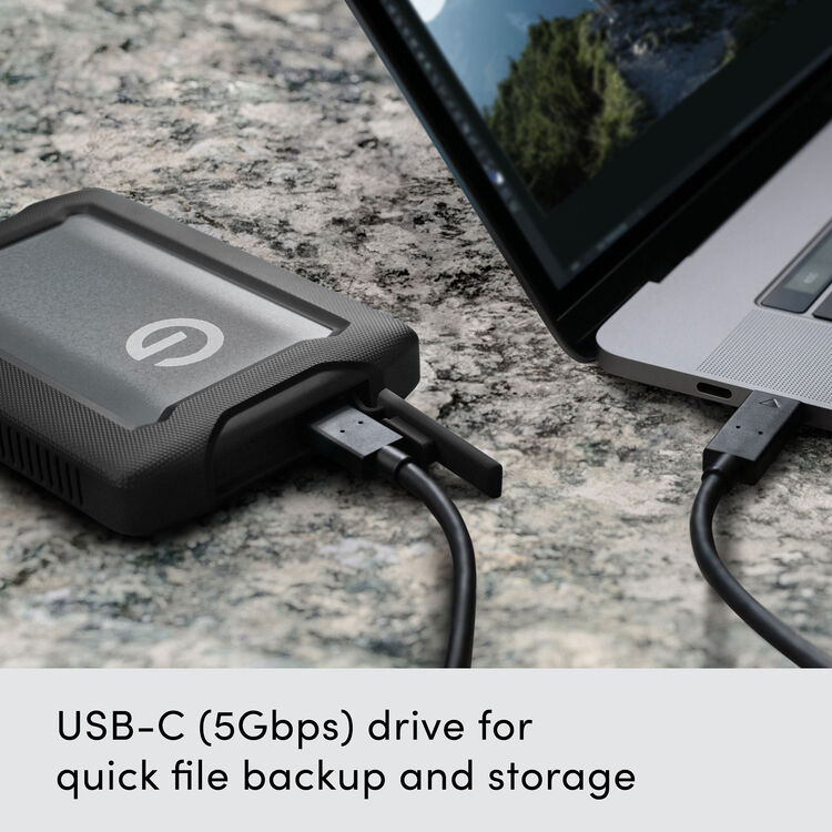 כונן קשיח חיצוני 2TB קשיח לשימוש בתנאי שטח - SanDisk Professional 2TB G-DRIVE ArmorATD – תמונה 5