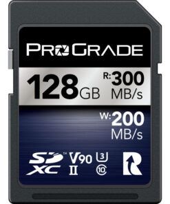 כרטיס זיכרון מקצועי 128GB UHS-II V90 | ProGrade Digital SDXC Iridium