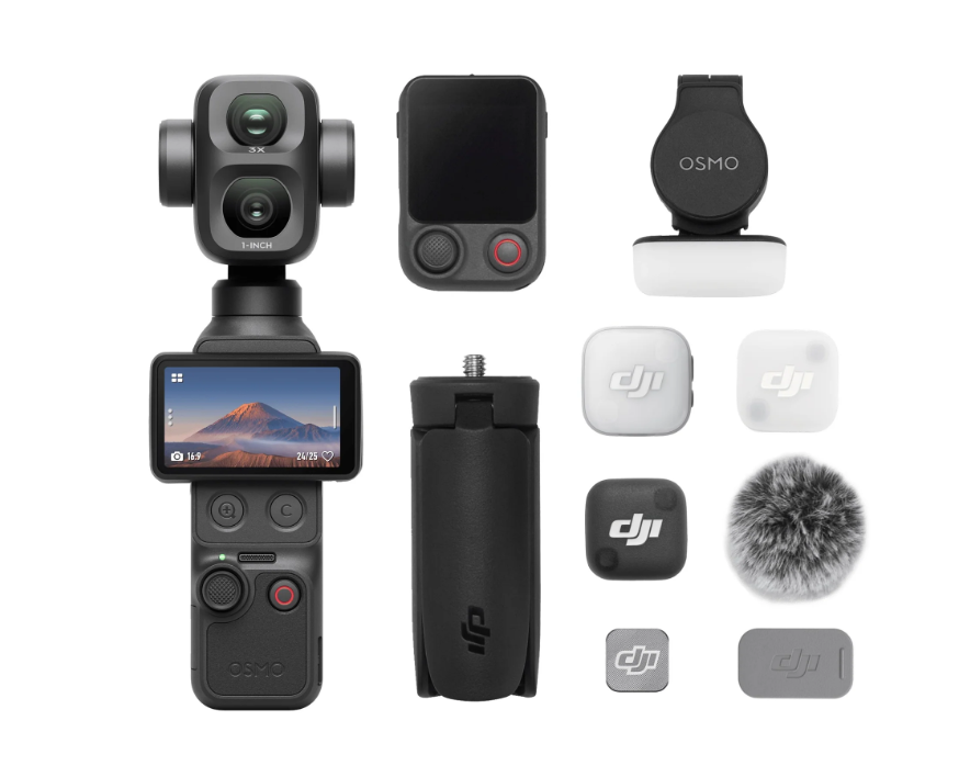 ערכת יוצרים מקצועית עם מצלמת כיס כפולה | DJI Osmo Pocket 4P Vlog Combo – תמונה 7