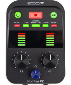 Alternative view of Zoom PodTrak P2 | מקליט פודקאסטים ושידור נייד קומפקטי זום